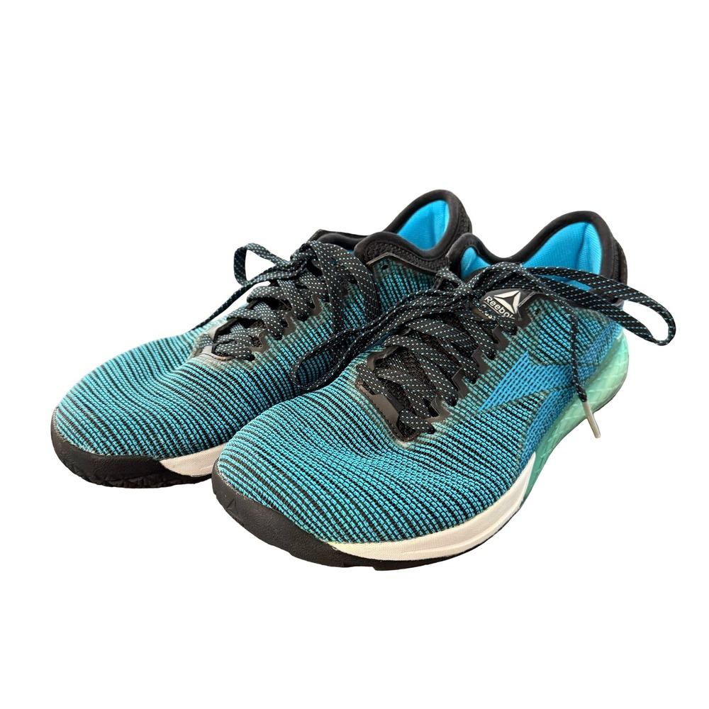 Reebok CrossFit Nano 9 Mens Training Shoes Cyan Black DV6352 Size 7.5